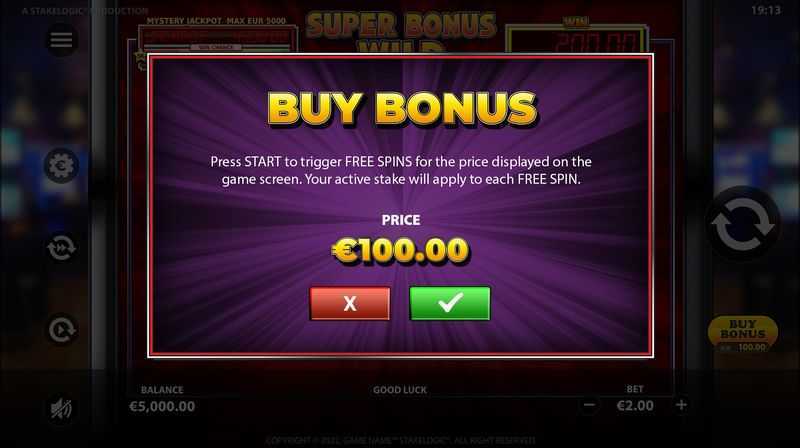 Play Super Bonus Wild by Stakelogic