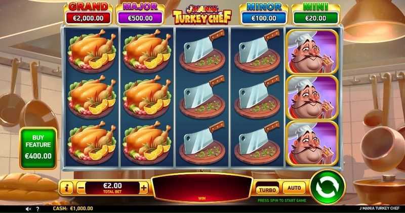 Slot Chefs Menu