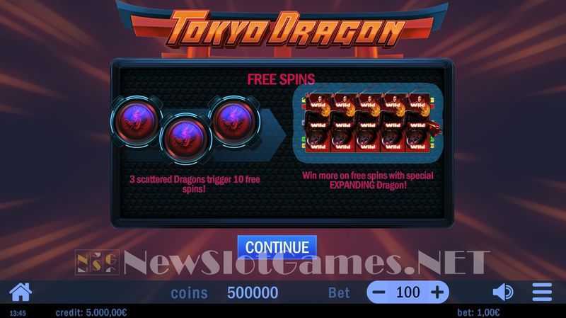 Play Tokyo Dragon by Swintt