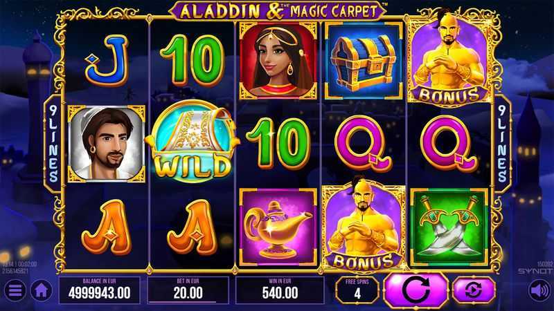 Play Aladdin and The Magic Carpet by Synot