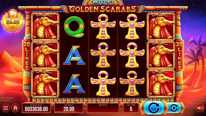 Play Multi Golden Scarabs by Synot