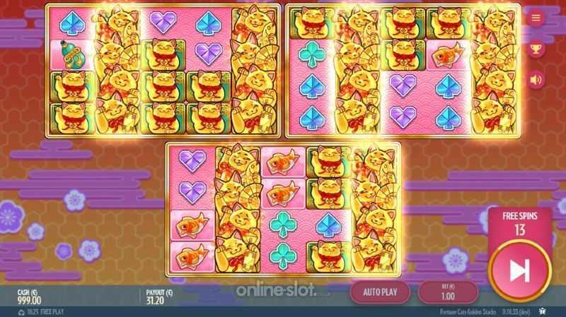 Play Fortune Cats Golden Stacks by Thunderkick