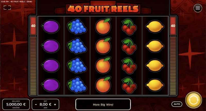 Play 40 Fruit Reels by Tiptop