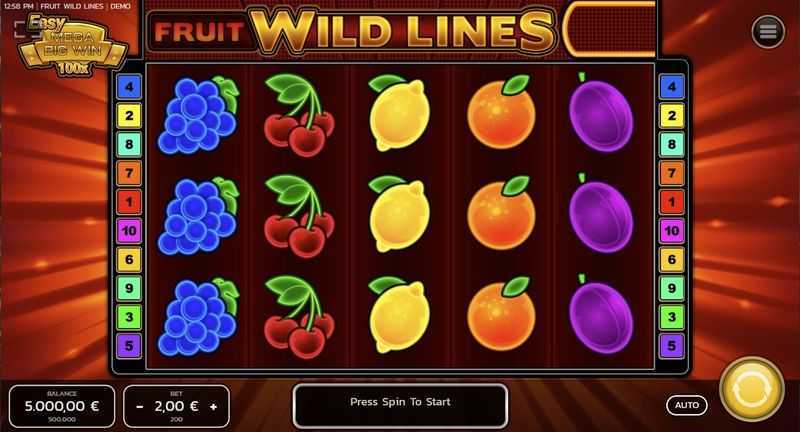 Play Fruit Wild Lines by Tiptop