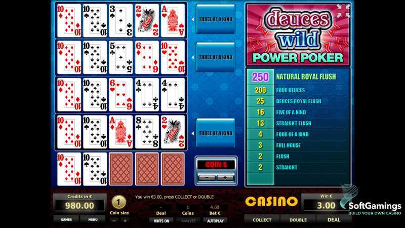 Deuces Wild Poker 4 Hand Deuces Wild Poker 4 Hand