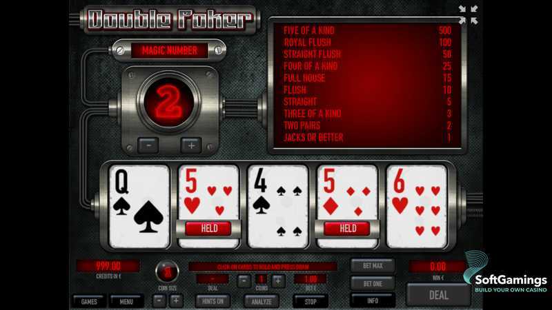 Play Double Poker by Tom Horn Gaming