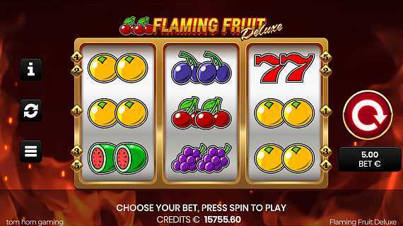 Play Flaming Fruit Deluxe by Tom Horn Gaming