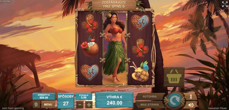 Play Hawaiian Fever by Tom Horn Gaming