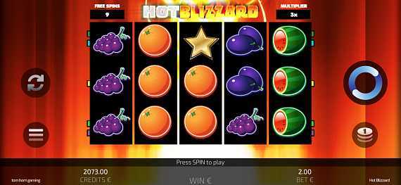 Play Hot Blizzard by Tom Horn Gaming