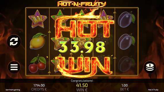 Play Hot'n'Fruity by Tom Horn Gaming