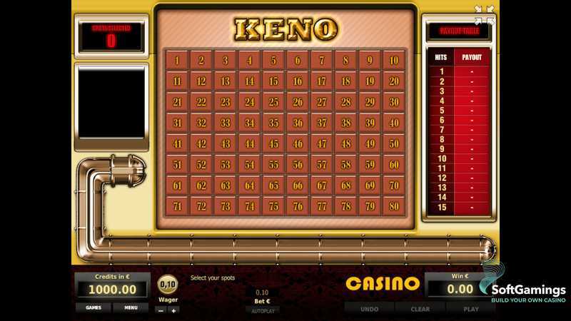 Play Keno by Tom Horn Gaming