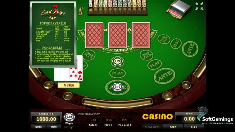 Play Three Card Poker by Tom Horn Gaming