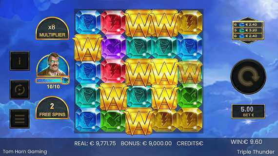 Play Triple Thunder by Tom Horn Gaming