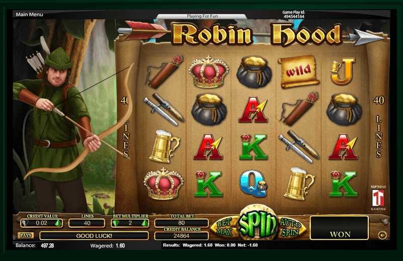 Play Robin Hood by Top Trend Gaming