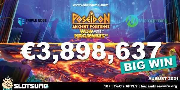 Play Ancient Fortunes Poseidon WowPot Megaways by Triple Edge Studios