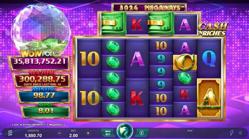 Play Cash 'N Riches WowPot Megaways by Triple Edge Studios