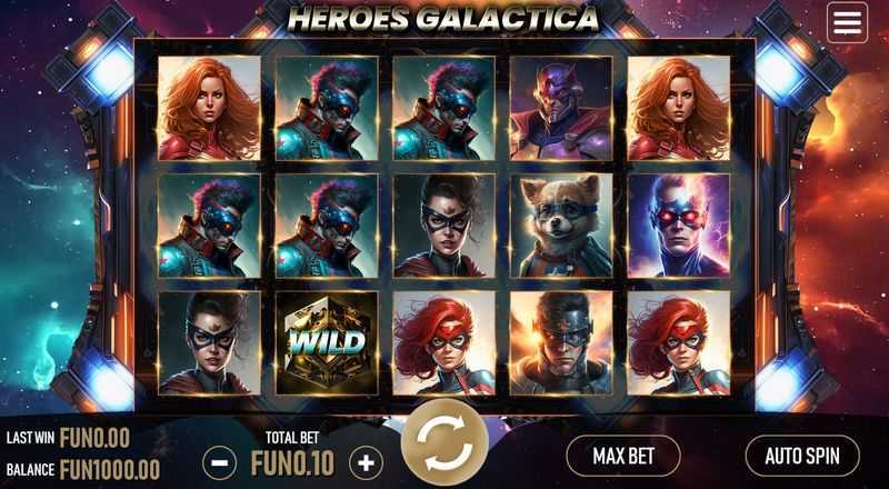 Play Heroes Galactica by Urgent Games – Take a Spin in this Classic Online Casino Game 