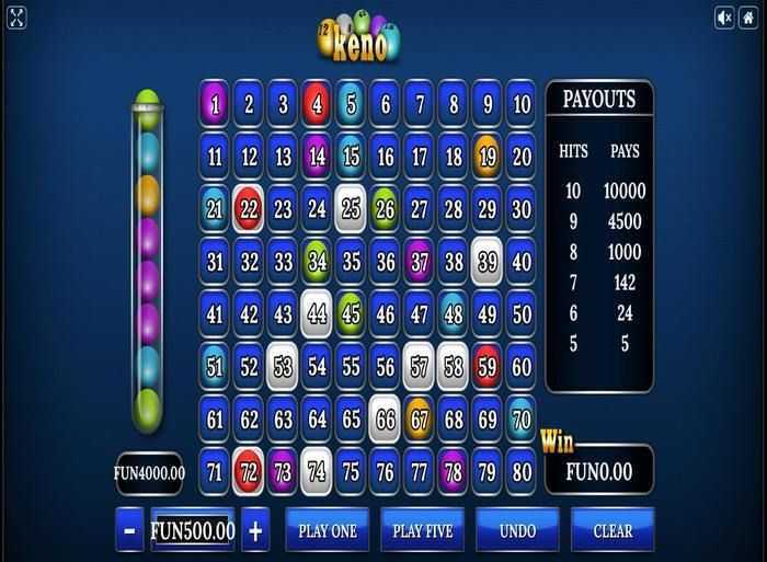 Play Keno by Urgent Games