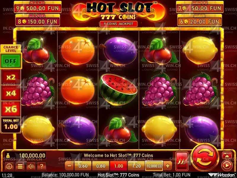Hot Slot: 777 Coins Wazdan Hot Slot: 777 Coins Wazdan