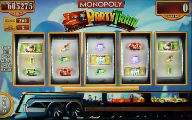 Slot MONOPOLY Party Train