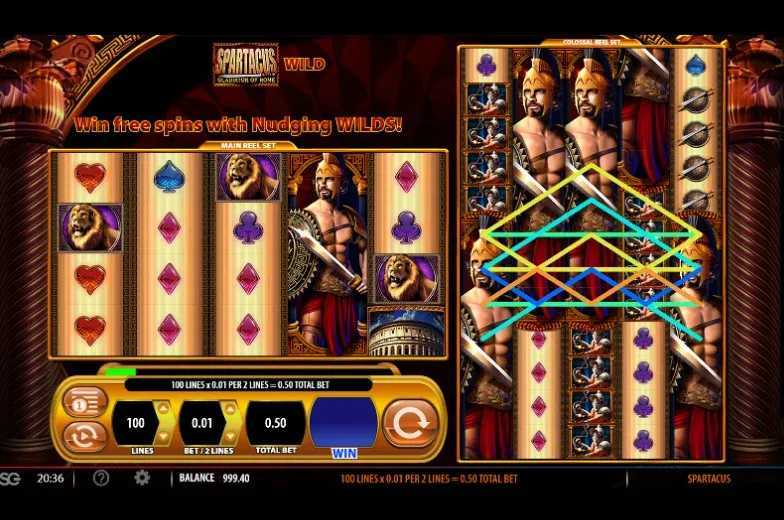 Play Spartacus Gladiator of Rome by Wms