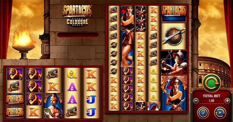 Play Spartacus Super Colossal Reels by Wms