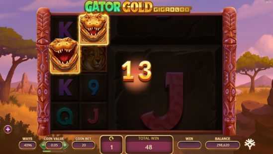 Play Gator Gold Gigablox by Yggdrasil