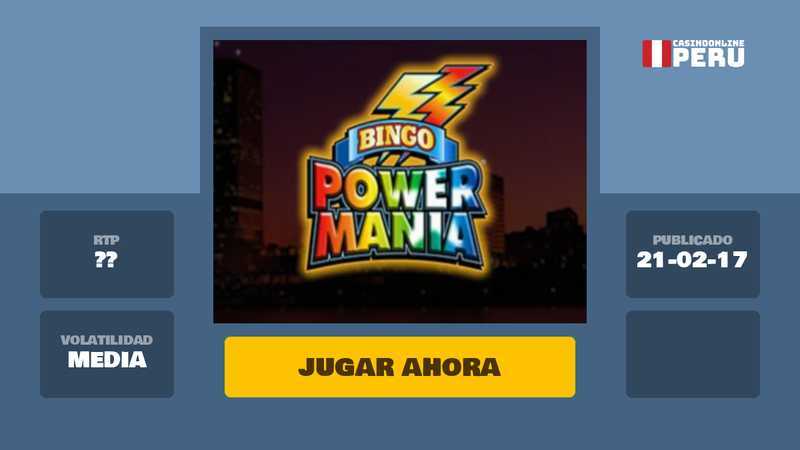 Powermania Bonus Bingo